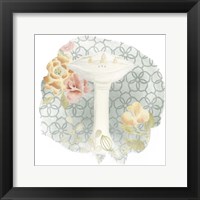 Garden Romance Bath III Framed Print