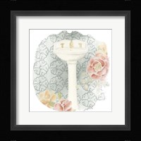 Garden Romance Bath IV Framed Print