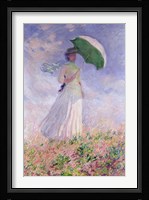 Woman with a Parasol turned to the Right, 1886 Fine Art Print