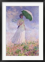 Woman with a Parasol turned to the Right, 1886 Fine Art Print