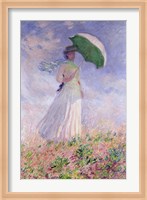 Woman with a Parasol turned to the Right, 1886 Fine Art Print