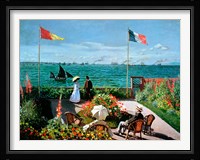 The Terrace at Sainte-Adresse, 1867 Fine Art Print