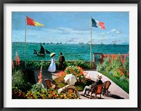 The Terrace at Sainte-Adresse, 1867 Fine Art Print