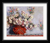 Chrysanthemums, 1878 Framed Print
