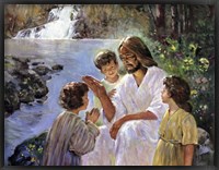 Christ And The Children Fine Art Print