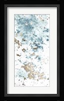 Blue Nebula I - Metallic Foil Framed Print