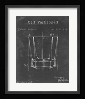 Barware Blueprint I Framed Print