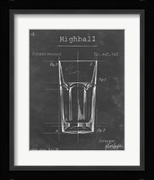 Barware Blueprint II Framed Print