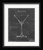 Barware Blueprint V Framed Print