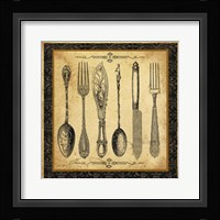 Adriana Silverware Vignette II Framed Print