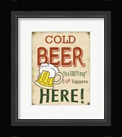 Cold Beer Sign Fine Art Print