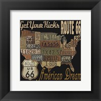 Route 66 - American Dream Kicks Fine Art Print