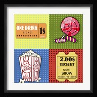 Popcorn Pop Art III Framed Print