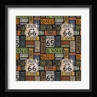 Route 66 -  Black II Fine Art Print
