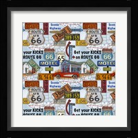 Route 66 - Blue Fine Art Print