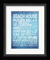 Beach House Rules Fine Art Print
