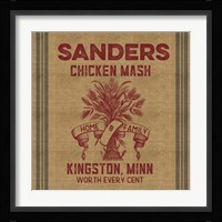 Chicken Mash Feed Sack Fine Art Print