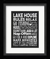 Lake House Rules Fine Art Print