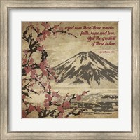 1 Corinthians 13:13 Faith, Hope and Love (Japanese) Fine Art Print