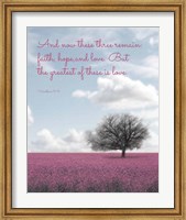 1 Corinthians 13:13 Faith, Hope and Love (Field) Fine Art Print