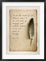 John 6:35 I am the Bread of Life (Sepia) Fine Art Print