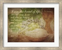 John 6:35 I am the Bread of Life (Grapes) Fine Art Print