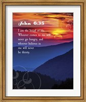 John 6:35 I am the Bread of Life (Hills) Fine Art Print