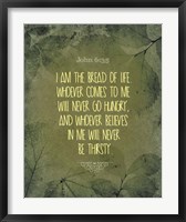 John 6:35 I am the Bread of Life (Leaves) Fine Art Print
