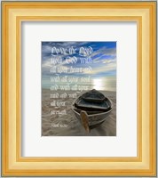 Mark 12:30 Love the Lord Your God (Boat) Fine Art Print