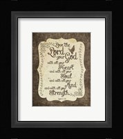 Mark 12:30 Love the Lord Your God (Bird) Fine Art Print