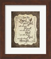 Mark 12:30 Love the Lord Your God (Bird) Fine Art Print