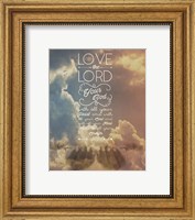 Mark 12:30 Love the Lord Your God (Sky) Fine Art Print