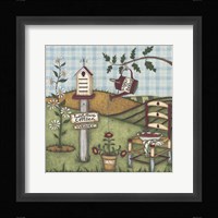 Ladybug Cottage Framed Print