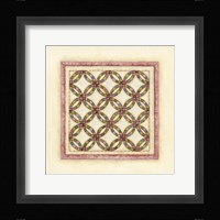 Circle Patchwork Framed Print
