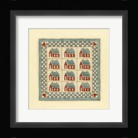 House Patchwork Framed Print