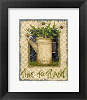 Time To Plant Framed Print