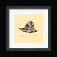 Red Flowering Garden Hat Framed Print