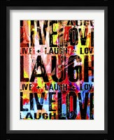 Live Love Laugh Fine Art Print