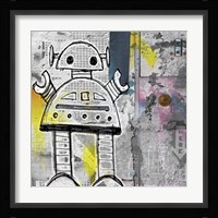 Girly Grunge Robot Fine Art Print