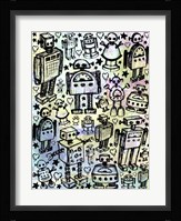 Robot Crowd Color Fine Art Print