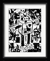 Robot Graffiti Fine Art Print
