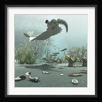 Animals And Floral Life From The Burgess Shale Formation Of The Cambrian Period Fine Art Print