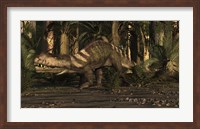 A Large Prestosuchus Moves Through The Brush Fine Art Print