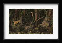 Dinosaurs Of The Kayenta Formation Of Arizona About 193 Million Years Ago Fine Art Print