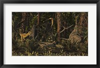 Dinosaurs Of The Kayenta Formation Of Arizona About 193 Million Years Ago Fine Art Print