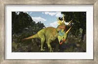 Styracosaurus, A Horned Dinosaur Of The Late Cretaceous Fine Art Print