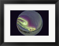 Fish-Eye lens view of the Northern Lights, Manitoba, Canada Fine Art Print