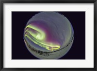 Fish-Eye lens view of the Northern Lights, Manitoba, Canada Fine Art Print