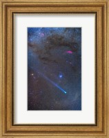 Comet Lovejoy's long ion tail in Taurus Fine Art Print