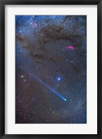 Comet Lovejoy's long ion tail in Taurus Fine Art Print